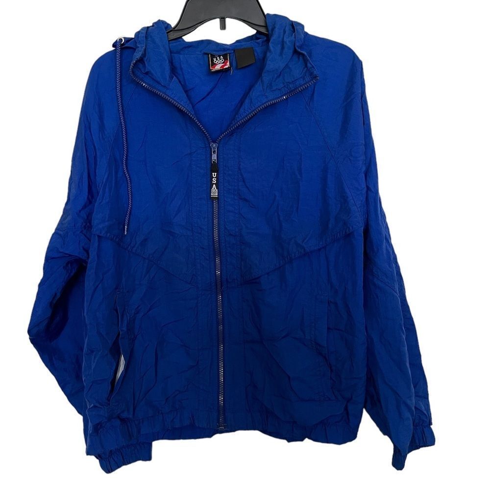 vintage USA Olympics rain jacket size Medium J. C. Penney